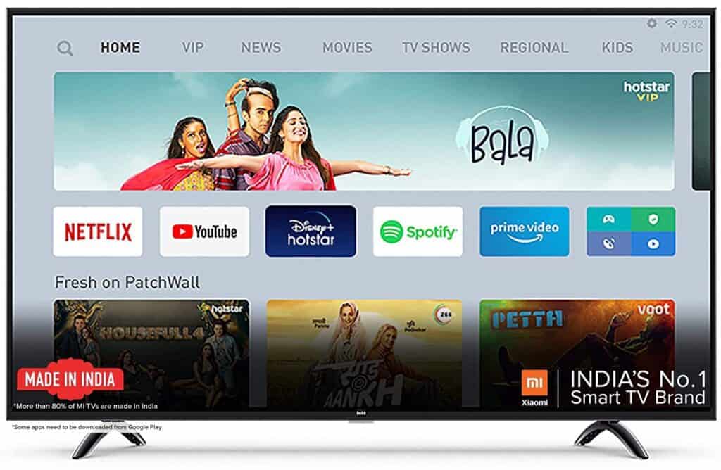 Best 43 inch smart TV in India-MI TV