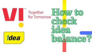 5+ ways to check idea balance and Idea balance details