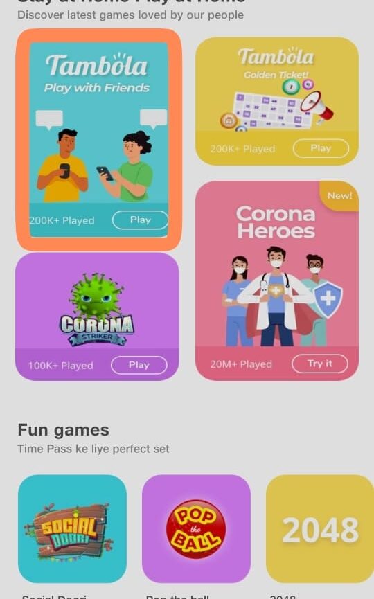Play games to get free data
