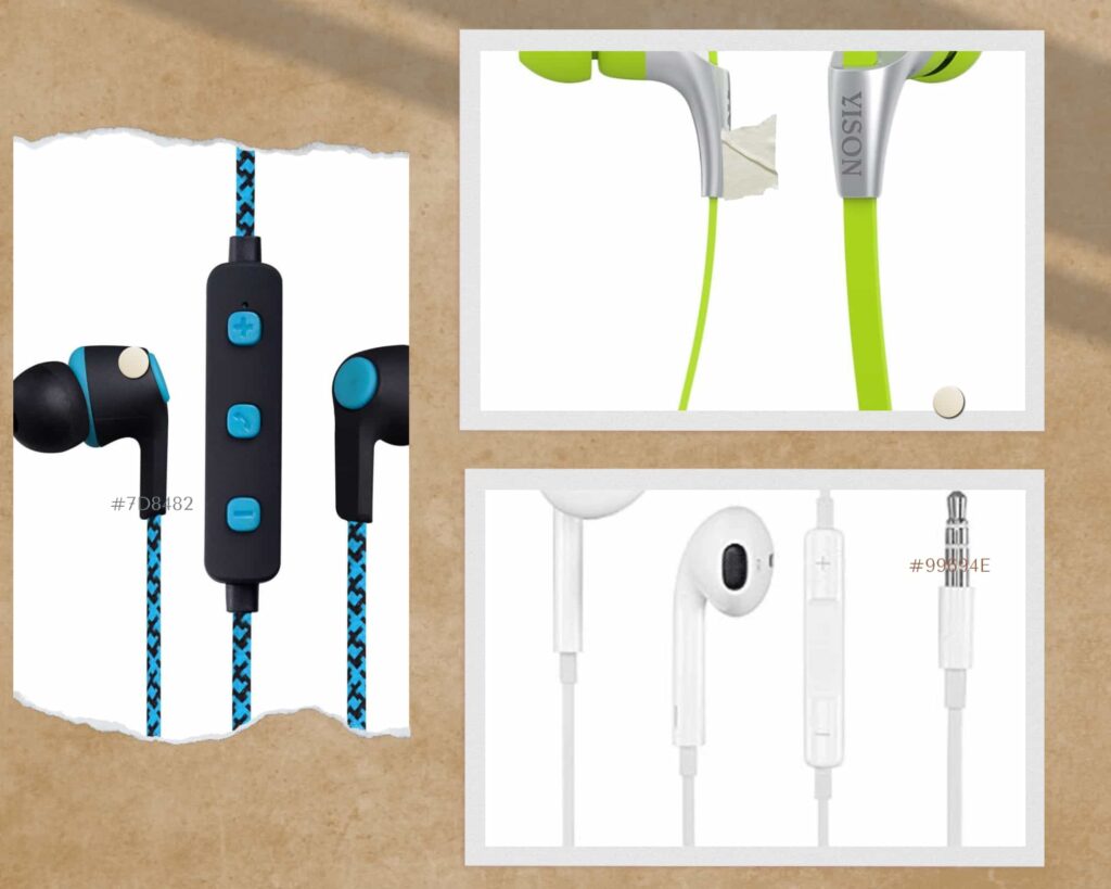 Cable types of earphones