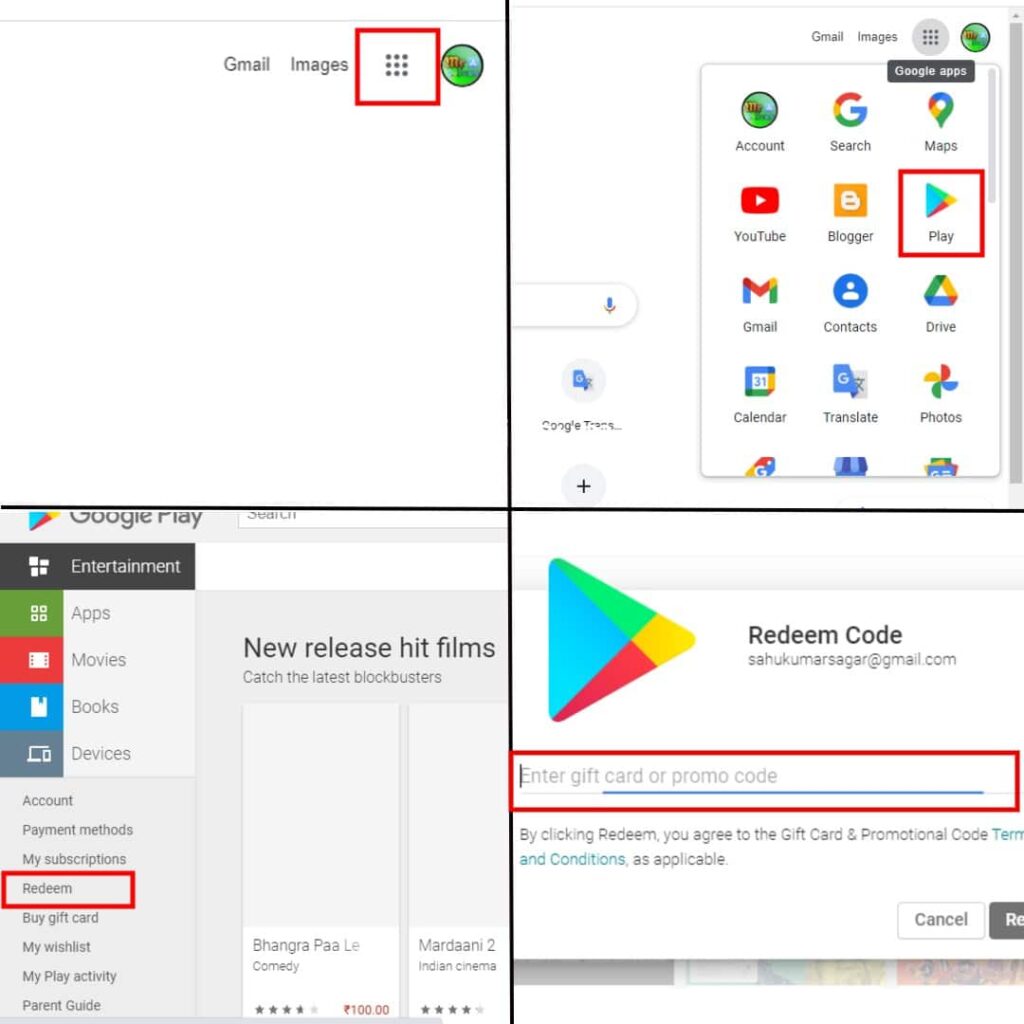 Free Google Play Gift Card रिडीम code 2023 - free ₹100 Google Play Redeem  Code Free Today 