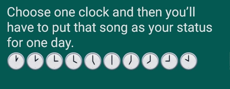 Whatsapp game guess the song