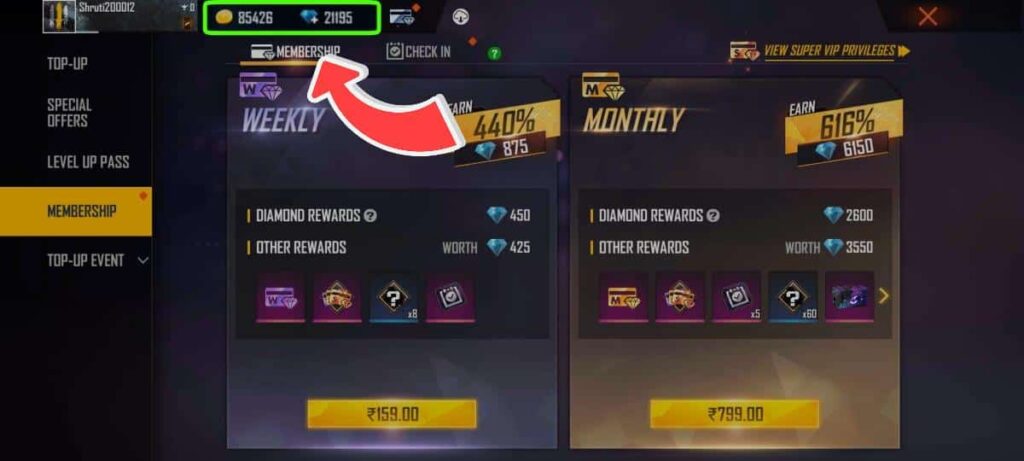 Proofs of free fire free diamonds