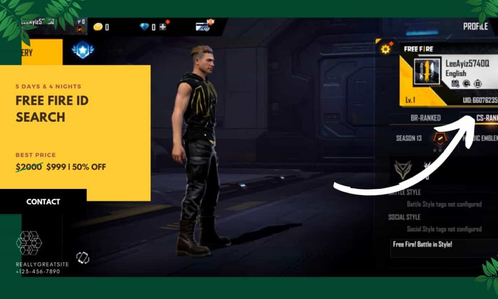 Find Find Free Fire ID 