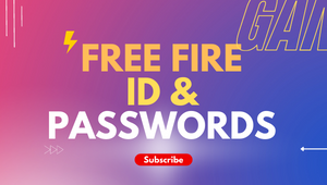 New Free Fire ID and Passwords(September 2022)