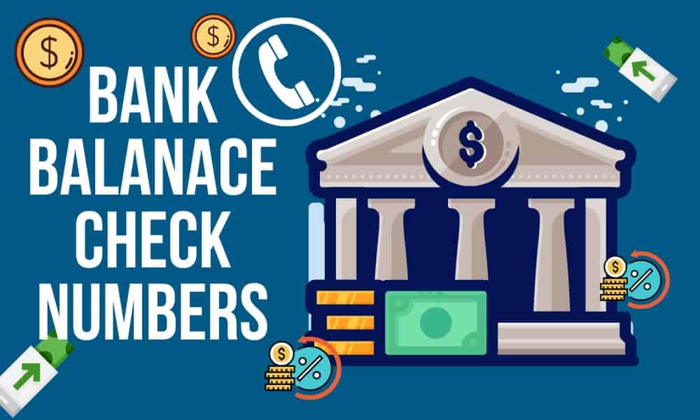 Bank balance check number