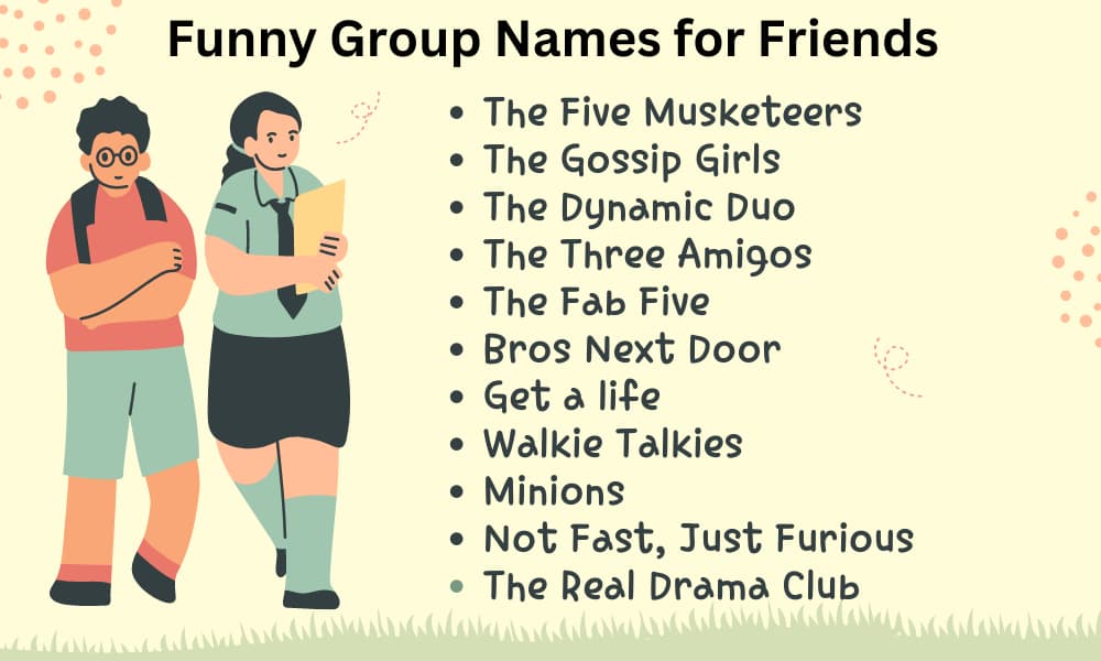 Funny Group Names for Friends