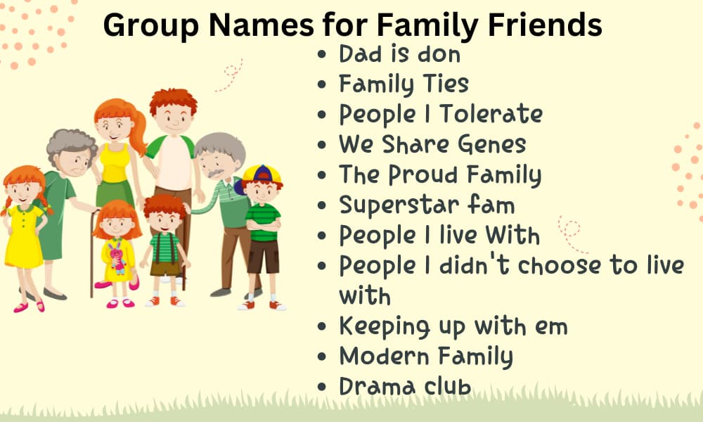 Best Funny friends group name + Family Group Names