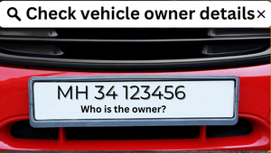How to check vehicle owner details using the number plate