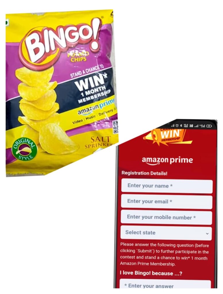 Buy Bingo to get free Amazon Prime