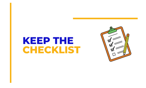 Prepare Checklist