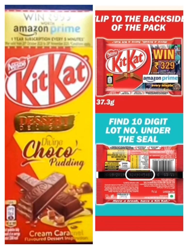 KitKat packet for Free Amazon Prime