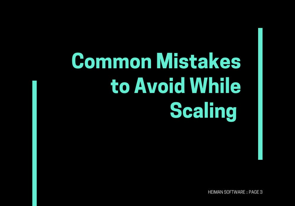 Common Mistakes to Avoid While Scaling
