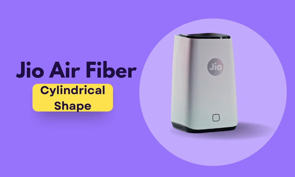 Jio Air Fiber Cylindrical shaped