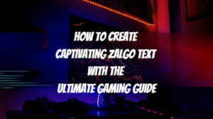 How to Create Stylish Zalgo Text in social media platforms and games.