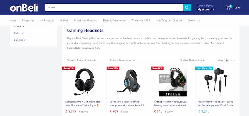 Onbel Gaming Online Store