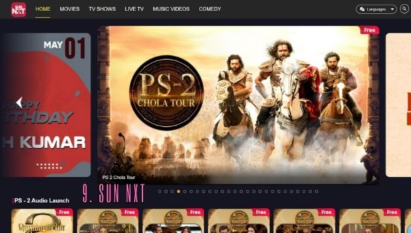 Sun Nxt OTT platform