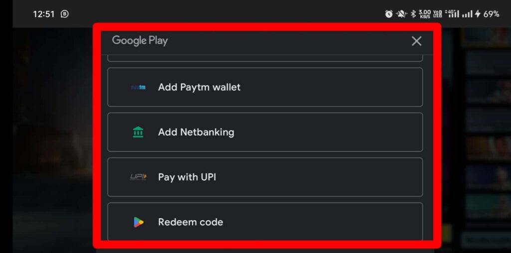 Different payment option to buy BGMI free UC
