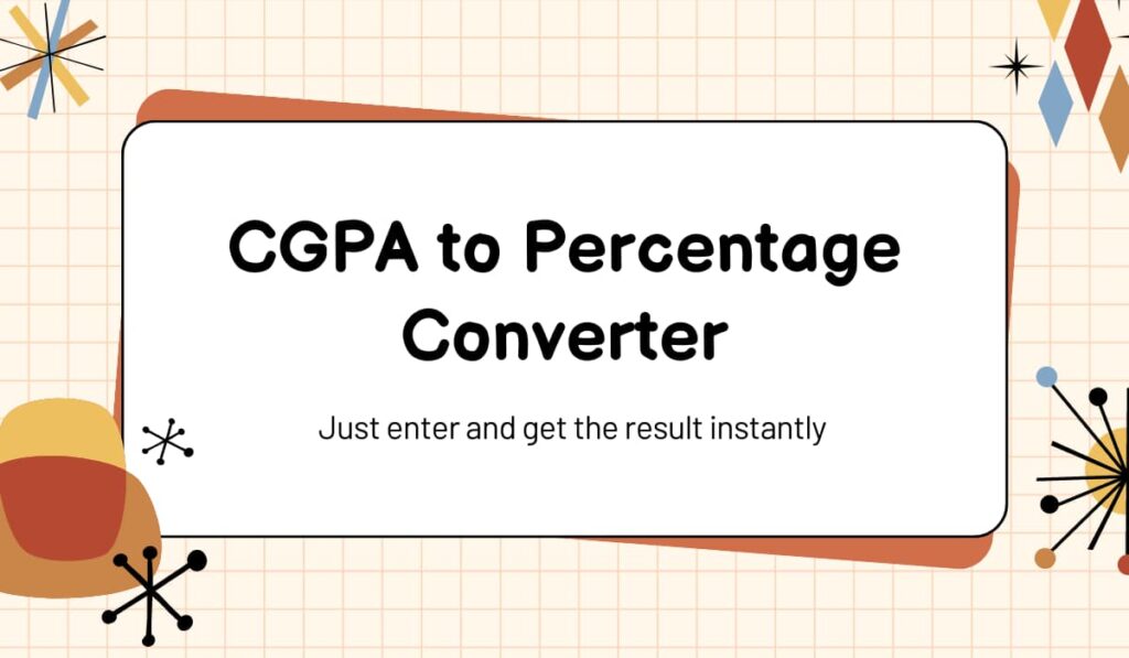 CGPA to Percentage