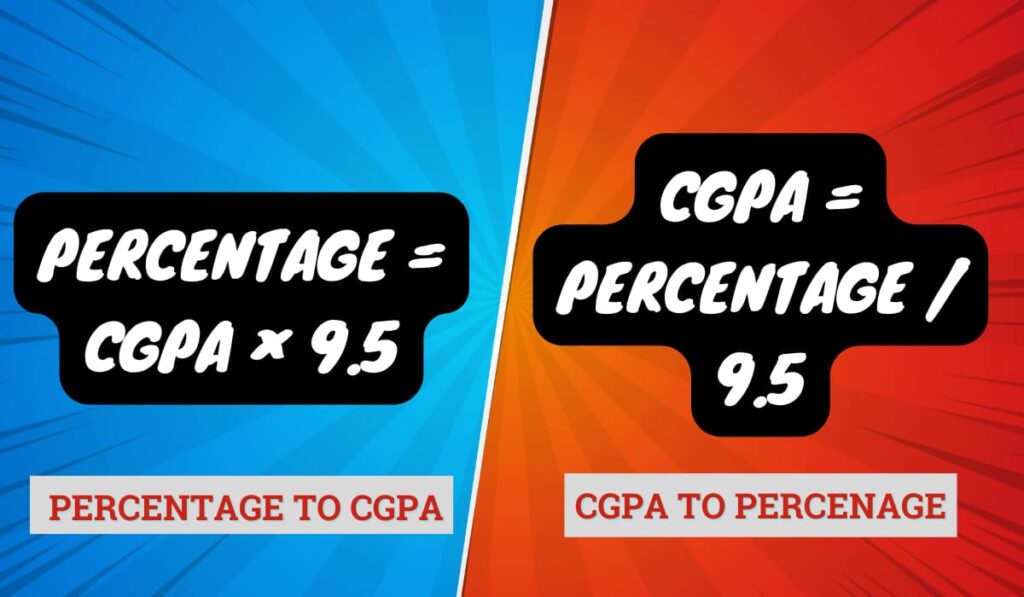 how to convert cgpa into percentage