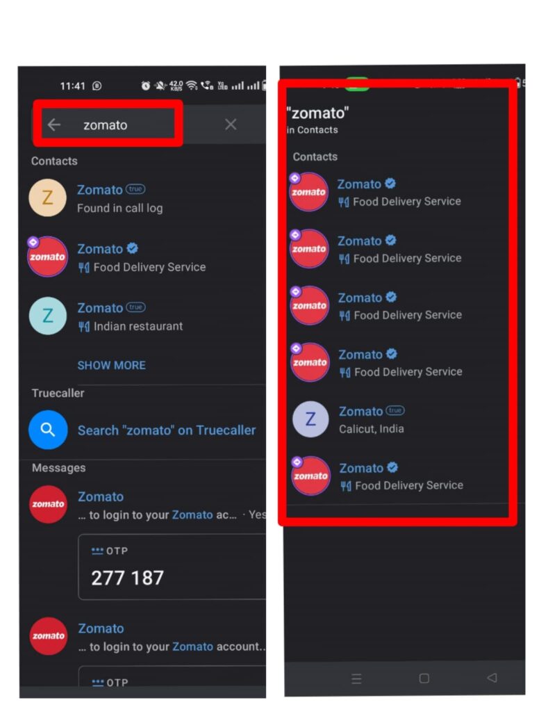 Zomato customer care number