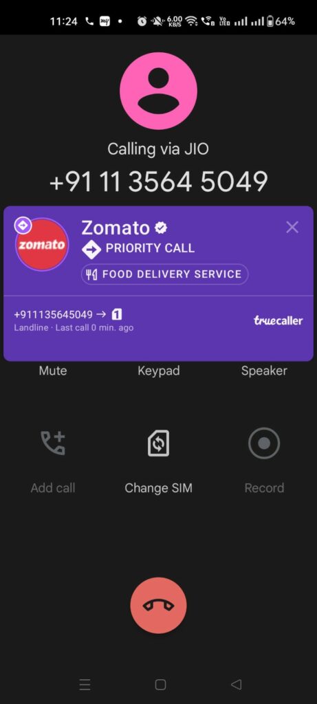 Zomato Customer Care Phone Number