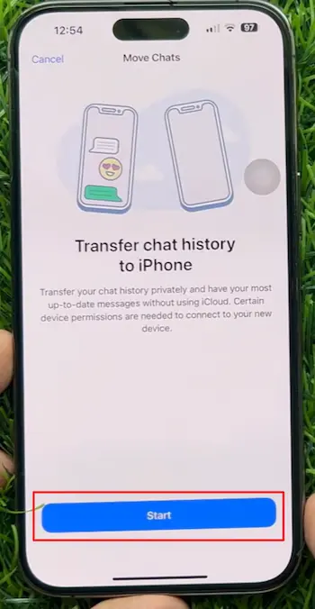 Transfer Chat History from Old Phone

