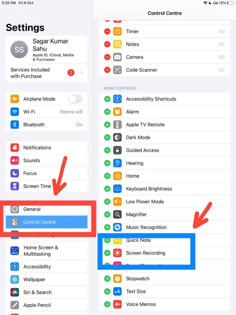how to turn on screen recording ios