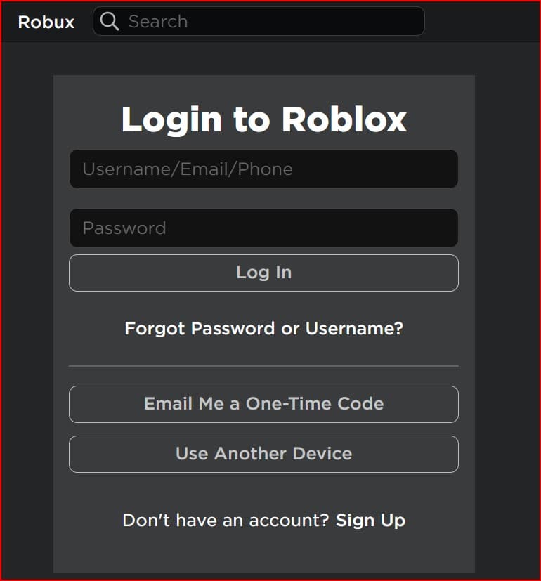log in using free account details