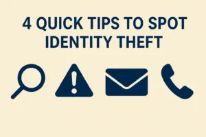 4 Quick Tips To Spot Identity Theft